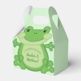 Frog Baby Dusche Grün Geschenkschachtel