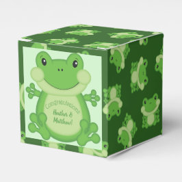 Frog Baby Dusche Grün Geschenkschachtel