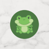Frog Baby Dusche Grün Konfetti (Klein Vorderseite)