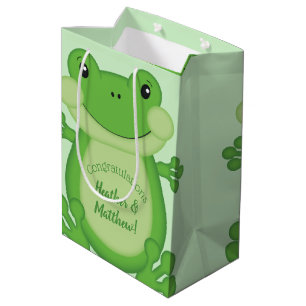 Frog Baby Dusche Grün Mittlere Geschenktüte