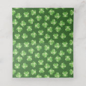 Frog Baby Dusche Grün Platzkarte (Innenseite Aufgefaltet)