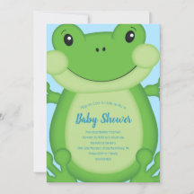 Frog Baby Shower Blue