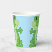 Frog Baby Shower Blue Pappbecher (Rechts)
