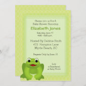 Frog Baby Shower Einladungen (Vorne/Hinten)