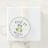 Frog Baby Shower - Pop! Wenn sie Pop! Geschenkanhänger (Beispiel)
