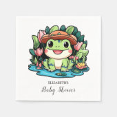 Frog Baby Shower Serviette (Vorderseite)