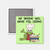 Frog Baker Tshirts und Geschenke Magnet (Vorderseite/Rückseite)