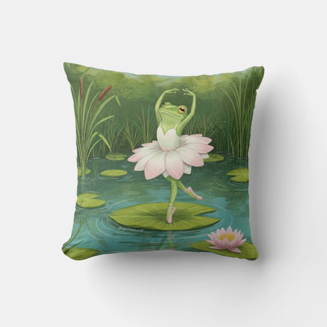 Frog Ballerina Pillow Kissen (Vorderseite)