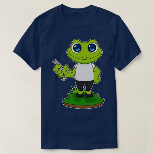 Frog Barber Scissors T-Shirt (Design vorne)