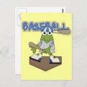Frog Baseball Zuhause Plate Tshirts und Geschenke Postkarte (Vorne/Hinten)