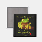 Frog Beauty Magnet (Vorderseite/Rückseite)