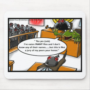 Frog Beklagte Fly Jury Funny Gifts & T-Shirts Mousepad