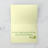 Frog Belated Geburtstagsgrüße Karte (Innenseite)