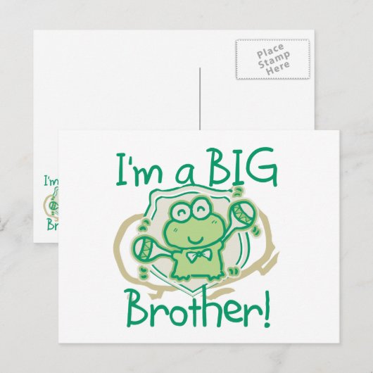 Frog Big Brother Postkarte (Vorne/Hinten)