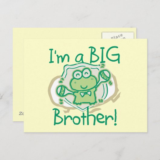 Frog Big Brother Postkarte (Vorne/Hinten)