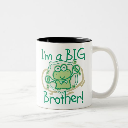 Frog Big Brother Zweifarbige Tasse (Rechts)