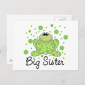 Frog Big Sister Postkarte (Vorne/Hinten)