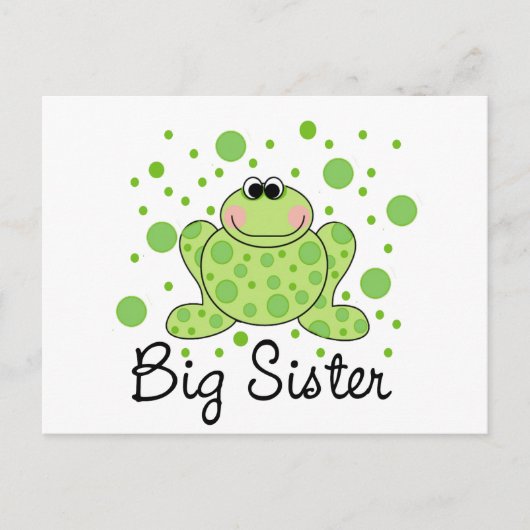 Frog Big Sister Postkarte (Vorderseite)
