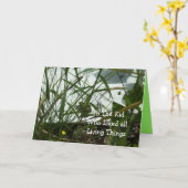 Frog Birthday Gruß Karte (Gelbe Blume)