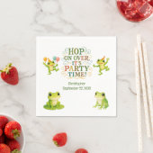 Frog Birthday Party Boy Girl Kleinkind Kinder Serviette (Beispiel)