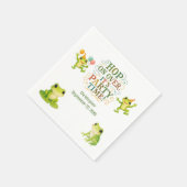 Frog Birthday Party Boy Girl Kleinkind Kinder Serviette (Ecke)