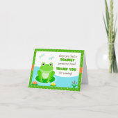 Frog Birthday Party Danke (Vorderseite)