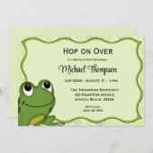 Frog Birthday Party Einladung (Vorne/Hinten)