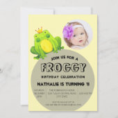 Frog Birthday Party Einladung (Vorderseite)