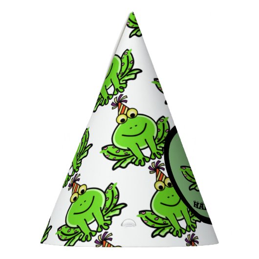 FROG BIRTHDAY PARTY HAT FROG DESIGN PARTYHÜTCHEN (Links)