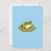 Frog Birthday Party Hop auf Over To Party! Einladung (Rückseite)