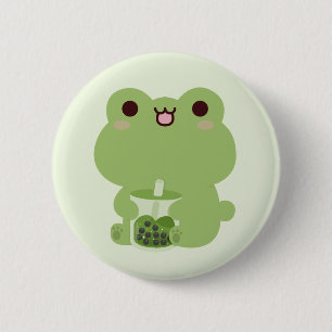 Frog Boba Button