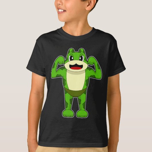 Frog Bodybuilder-Bodybuilding T-Shirt (Vorderseite)