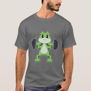 Frog Bodybuilder Dumbell-Bodybuilding T-Shirt