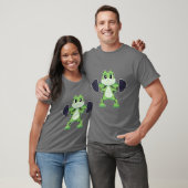 Frog Bodybuilder Dumbell-Bodybuilding T-Shirt (Unisex)