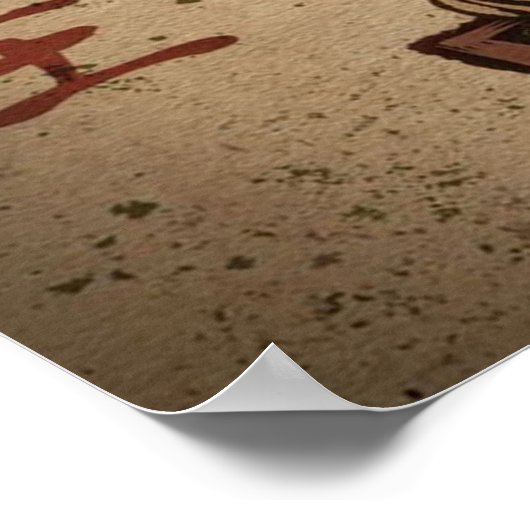 Frog Bonsai Tree Art Design | Ideales Geschenk Poster (Ecke)