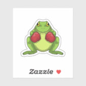 Frog Boxer Boxing Gloves Aufkleber (Blatt)