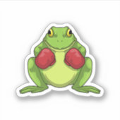 Frog Boxer Boxing Gloves Aufkleber (Vorderseite)