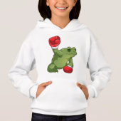 Frog Boxer Boxing Gloves Hoodie (Vorderseite)
