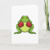 Frog Boxer Boxing Gloves Karte (Vorderseite)