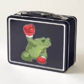 Frog Boxer Boxing Gloves Metall Brotdose (Rückseite)