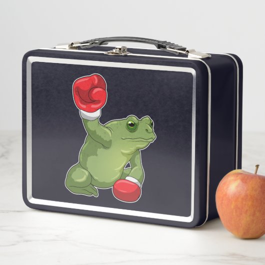 Frog Boxer Boxing Gloves Metall Brotdose (Beispiel)