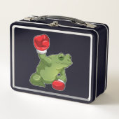 Frog Boxer Boxing Gloves Metall Brotdose (Vorderseite)