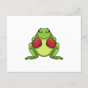 Frog Boxer Boxing Gloves Postkarte