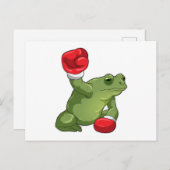 Frog Boxer Boxing Gloves Postkarte (Vorne/Hinten)