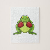 Frog Boxer Boxing Gloves Puzzle (Vertikal)
