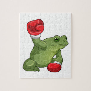 Frog Boxer Boxing Gloves Puzzle