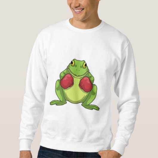 Frog Boxer Boxing Gloves Sweatshirt (Vorderseite)