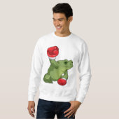 Frog Boxer Boxing Gloves Sweatshirt (Vorne ganz)