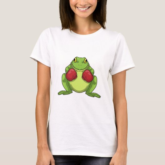 Frog Boxer Boxing Gloves T-Shirt (Vorderseite)