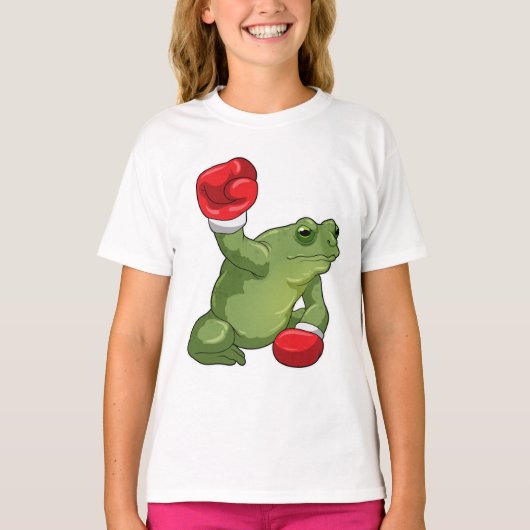 Frog Boxer Boxing Gloves T-Shirt (Vorderseite)